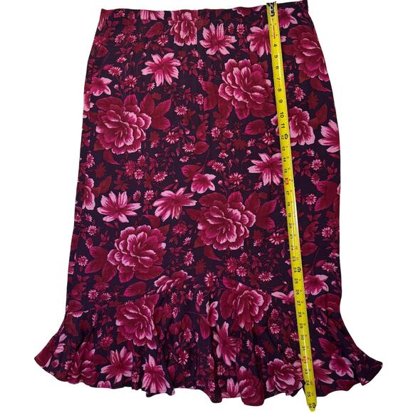 Vintage White Stag Y2K Flowy Trumpet Midi Skirt | Women's Large - Picture 4 of 5